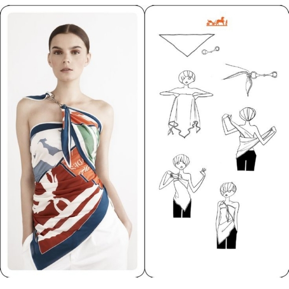 💯 Auth Hermes Scarf Ring - Picture 13 of 13